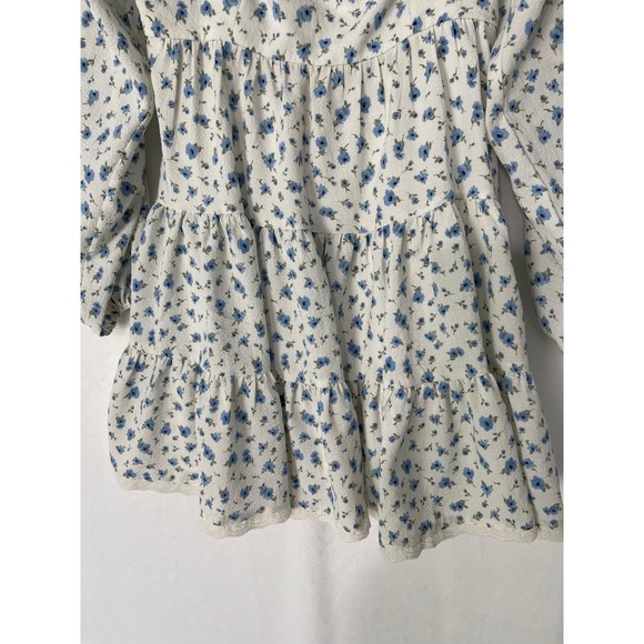 Altar'd State Joanna Sz Lg Floral Babydoll Mini Dress Romantic Cottagecore NWT - Picture 7 of 9
